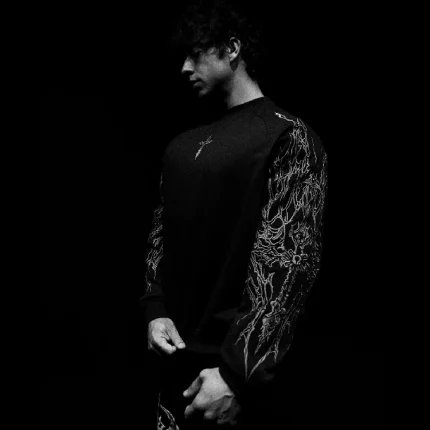 Breathedivinity Archangel Oversized Premium Crewneck [MIDNIGHT] (1)