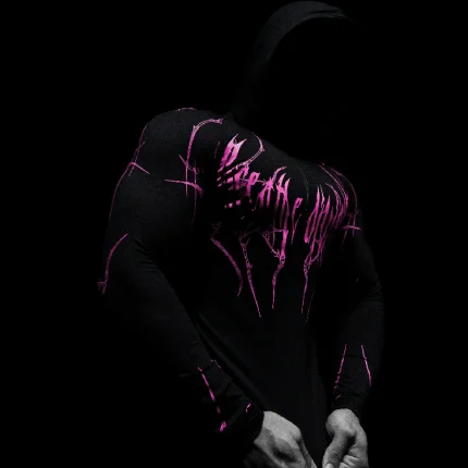 Breathedivinity Void Tech™ Hollow Knight Hoodie Compression [BLOSSOM PINK] (1)
