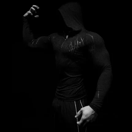 Breathedivinity Void Tech™ Hollow Knight Hoodie Compression [DARKNESS] (3)